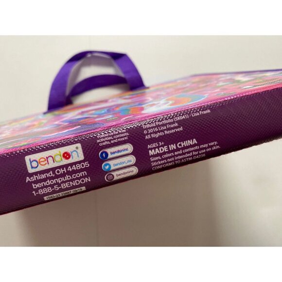Lisa Frank Folder with Coloring Book Stickers Puzzles 2016 - Picture 12 of 12
